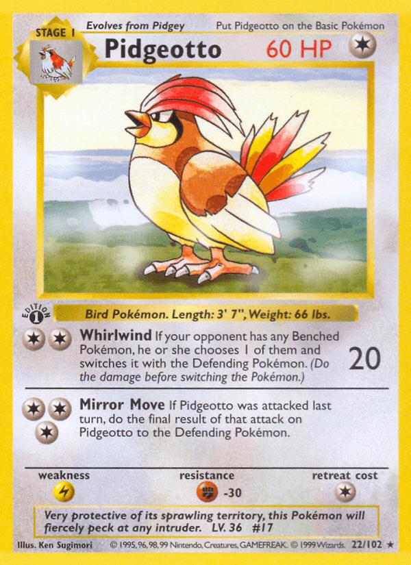 Pidgeotto — Base #22