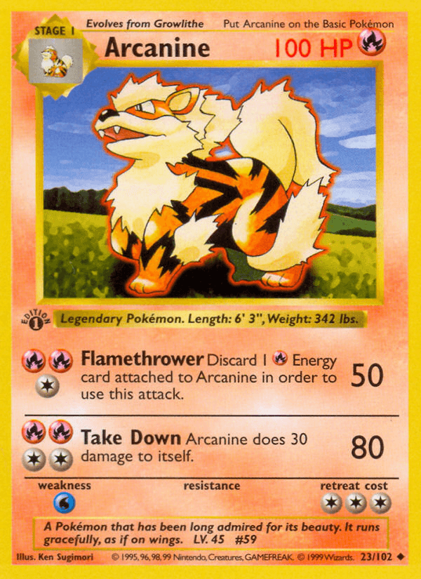 Arcanine — Base #23