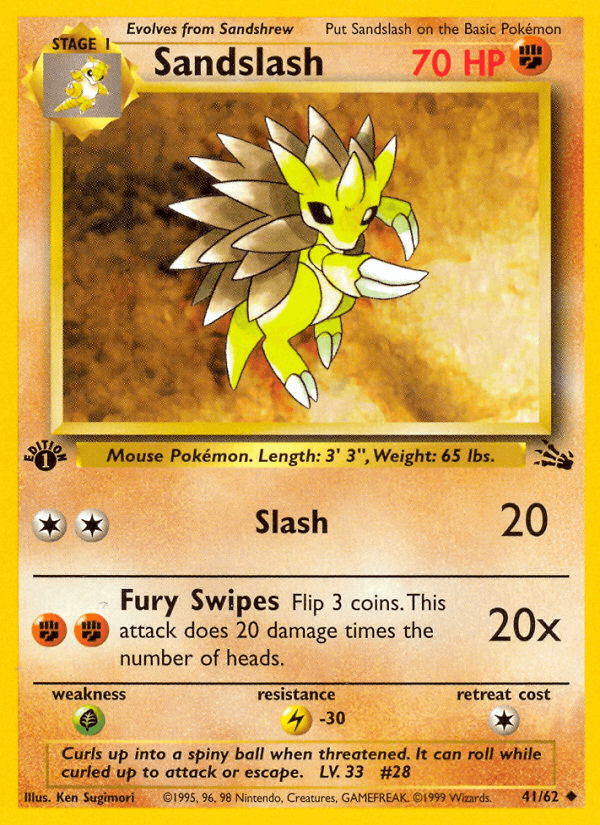 Sandslash — Fossil #41