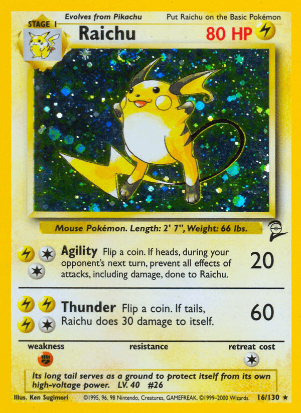 Raichu — Base Set 2 #16