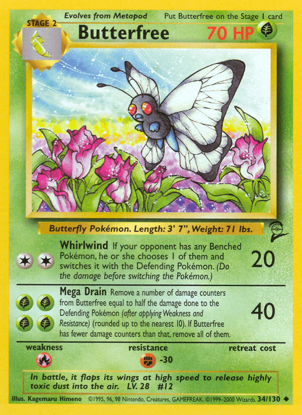 Butterfree — Base Set 2 #34