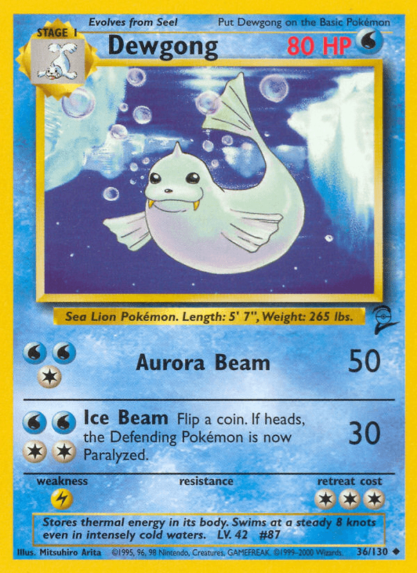 Dewgong — Base Set 2 #36