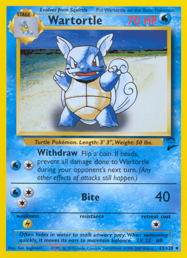 Wartortle — Base Set 2 #63