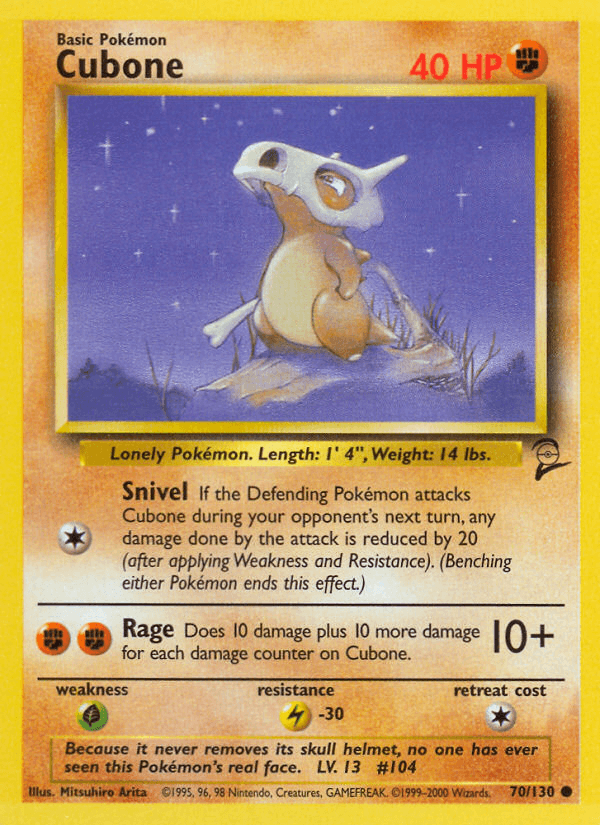 Cubone — Base Set 2 #70