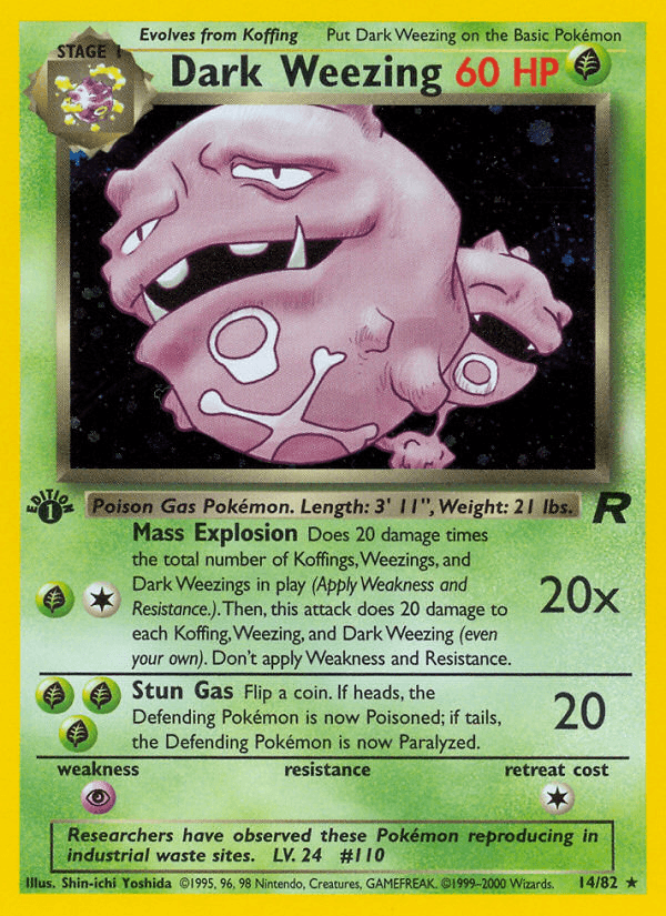 Dark Weezing — Team Rocket #14