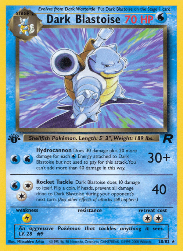 Dark Blastoise — Team Rocket #20