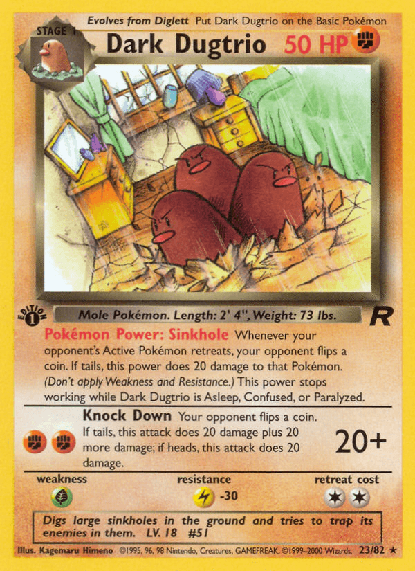 Dark Dugtrio — Team Rocket #23