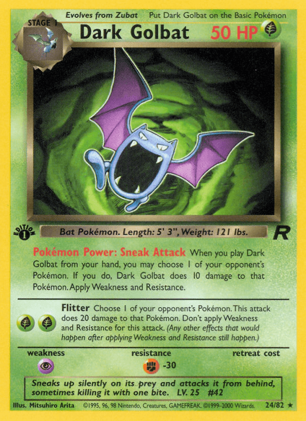 Dark Golbat — Team Rocket #24