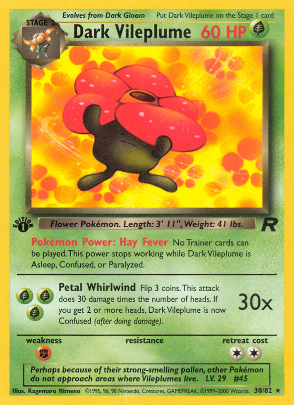 Dark Vileplume — Team Rocket #30