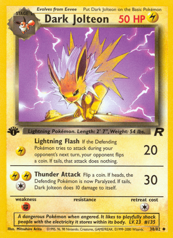 Dark Jolteon — Team Rocket #38