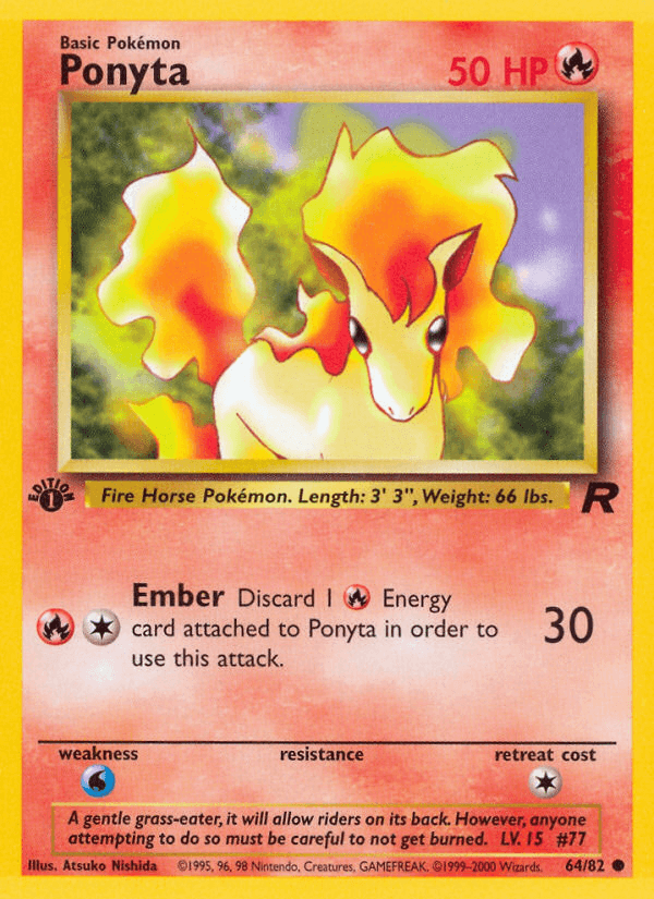 Ponyta — Team Rocket #64