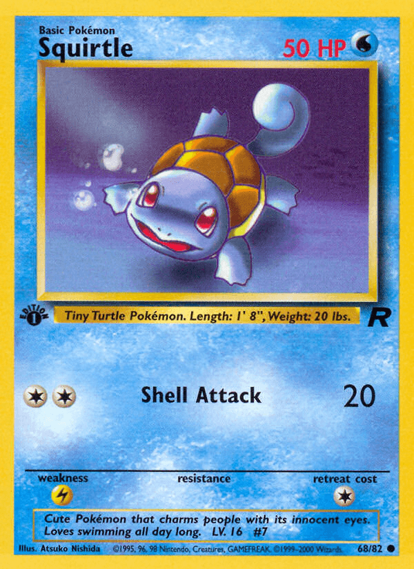 Squirtle — Team Rocket #68