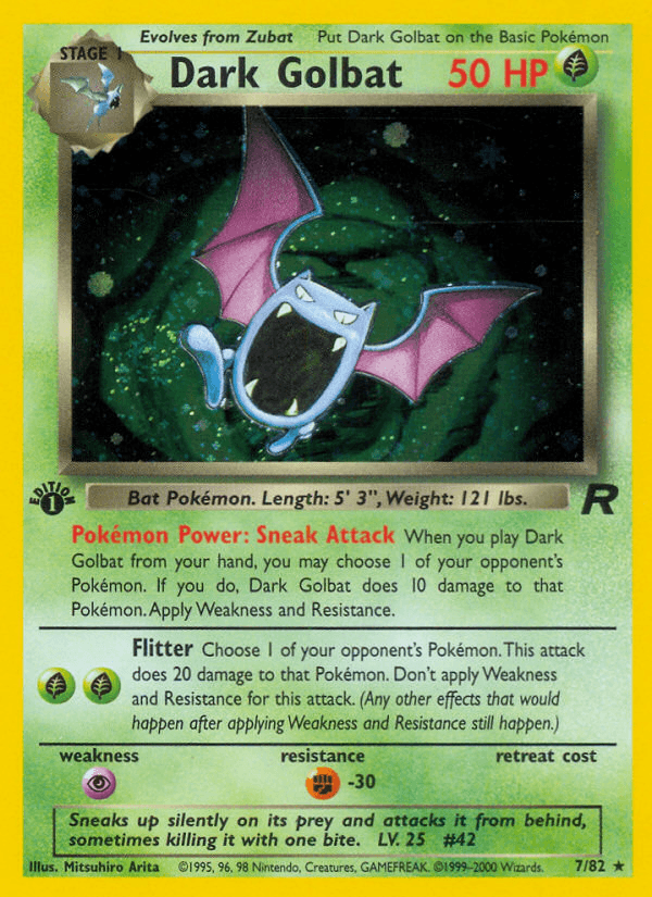 Dark Golbat — Team Rocket #7