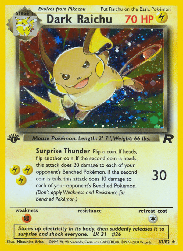 Dark Raichu — Team Rocket #83