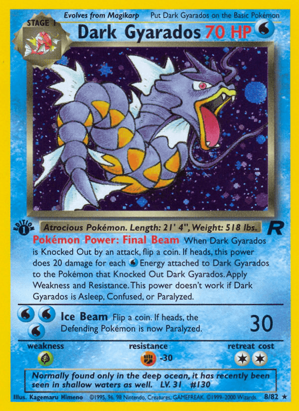 Dark Gyarados — Team Rocket #8