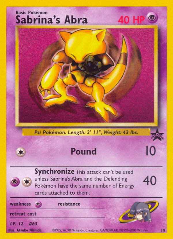 Sabrina's Abra — Wizards Black Star Promos #19
