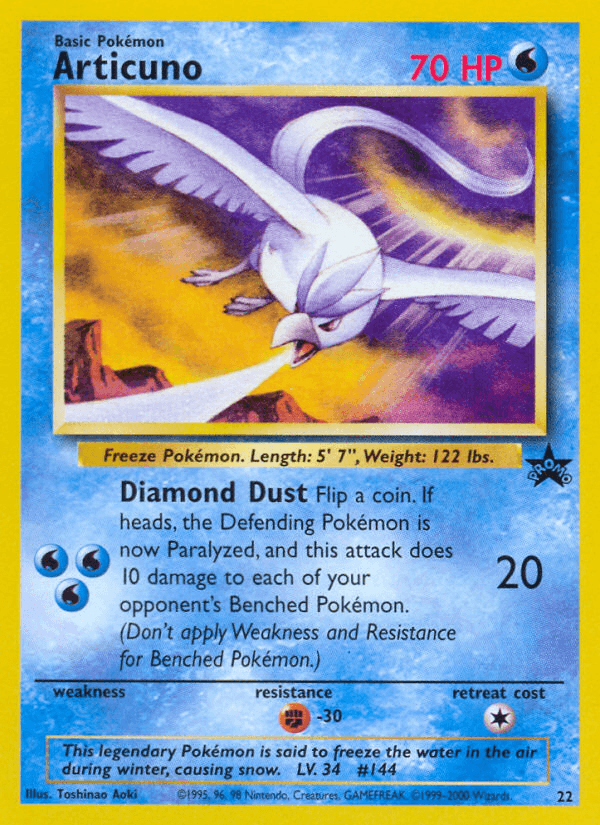 Articuno — Wizards Black Star Promos #22