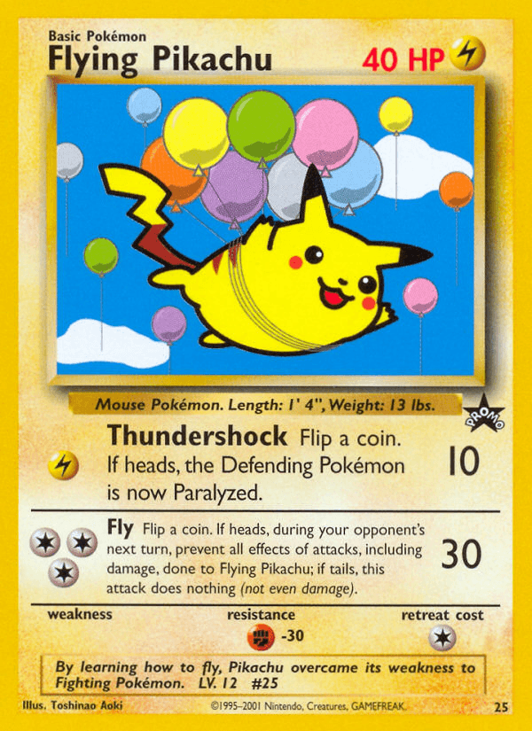 Flying Pikachu — Wizards Black Star Promos #25