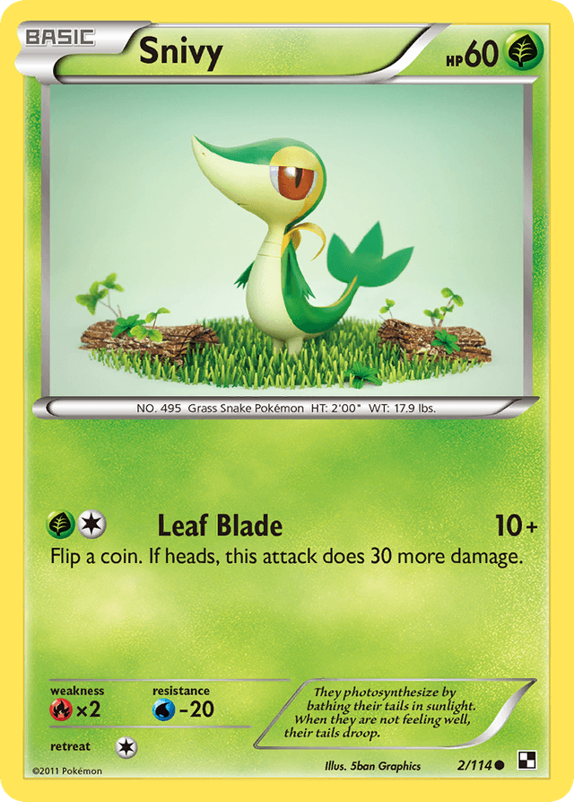 Snivy — Black & White #2