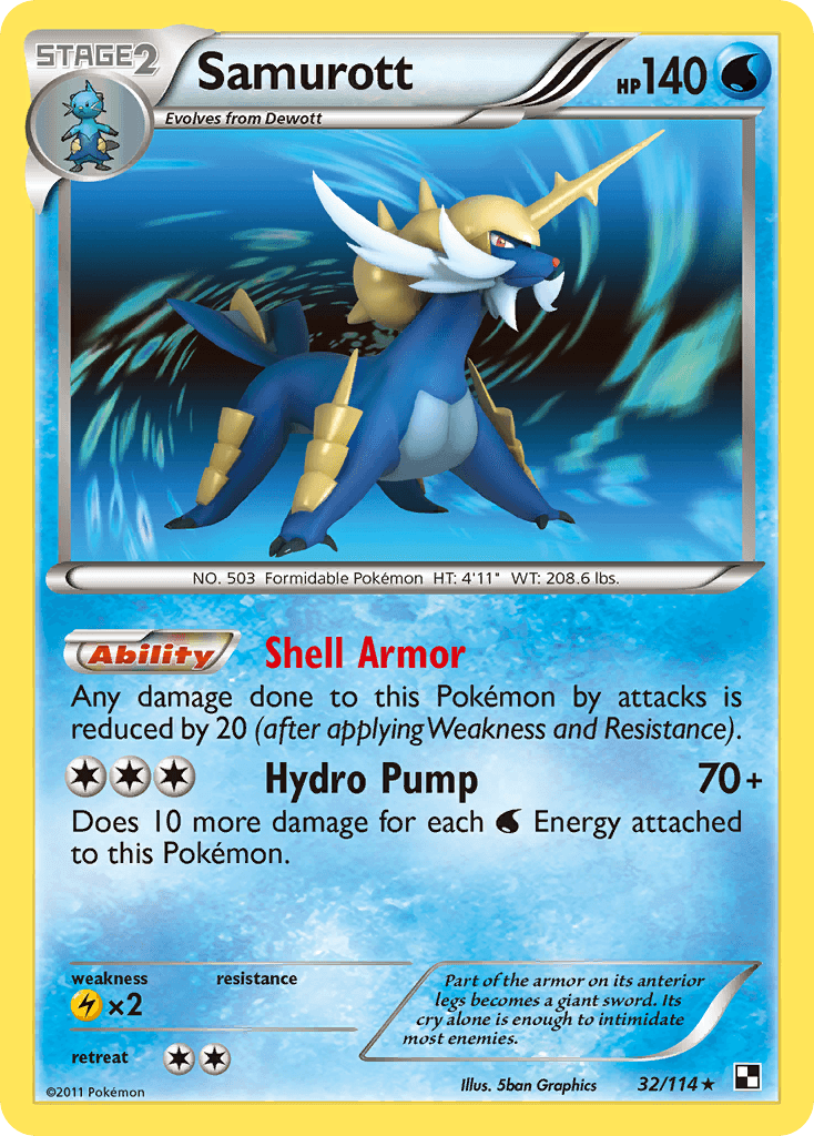 Samurott — Black & White #32