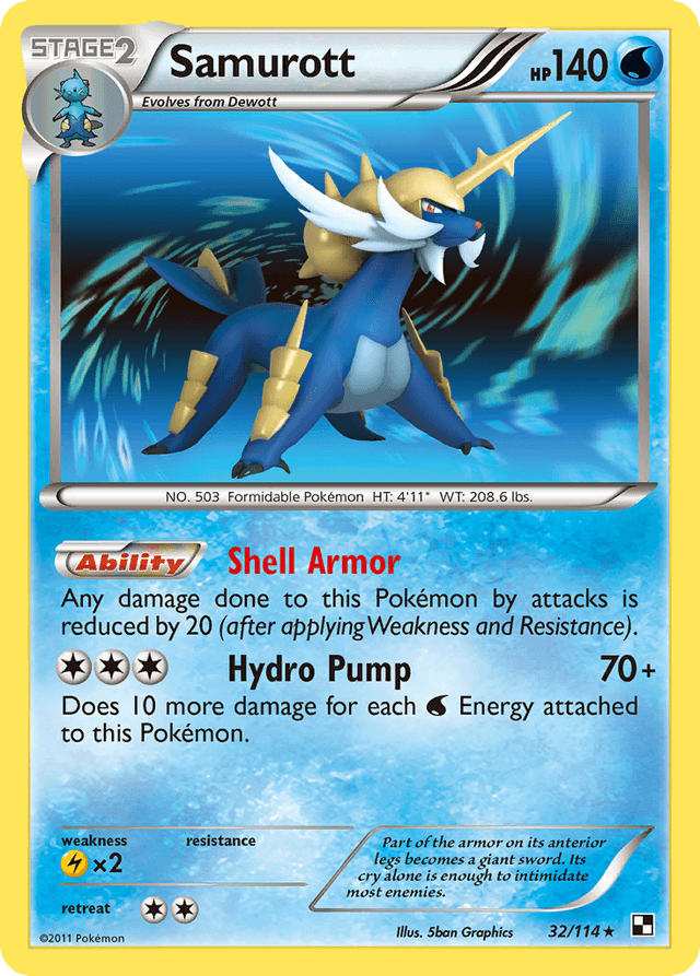 Samurott — Black & White #32
