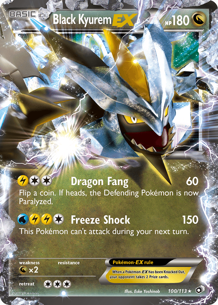 Black Kyurem-EX — Legendary Treasures #100