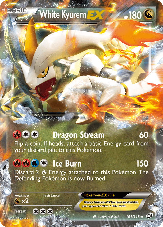 White Kyurem-EX — Legendary Treasures #101