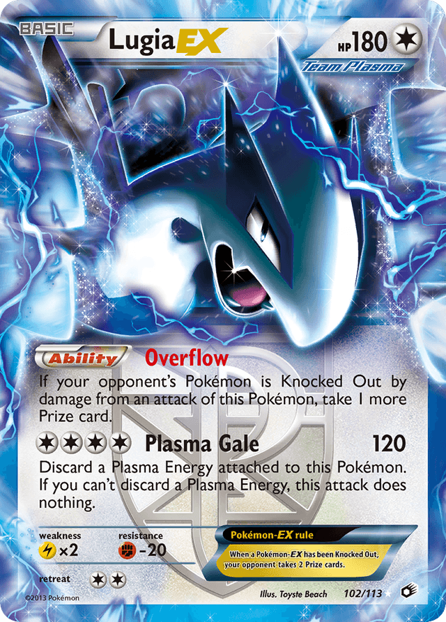 Lugia-EX — Legendary Treasures #102