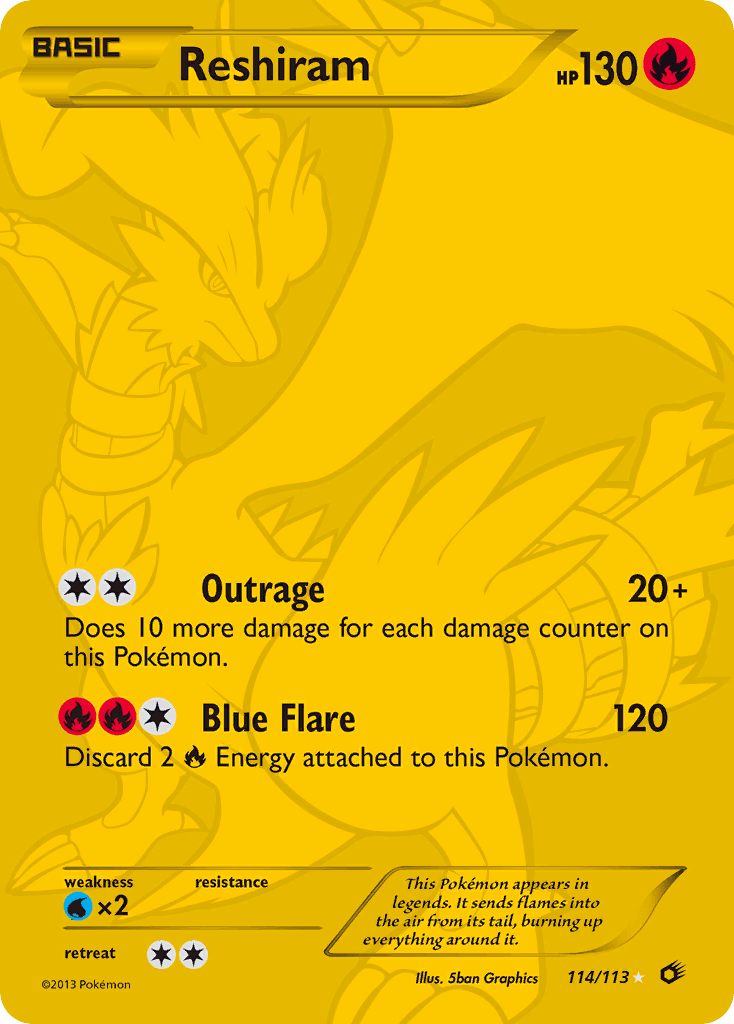 Reshiram — Legendary Treasures #114