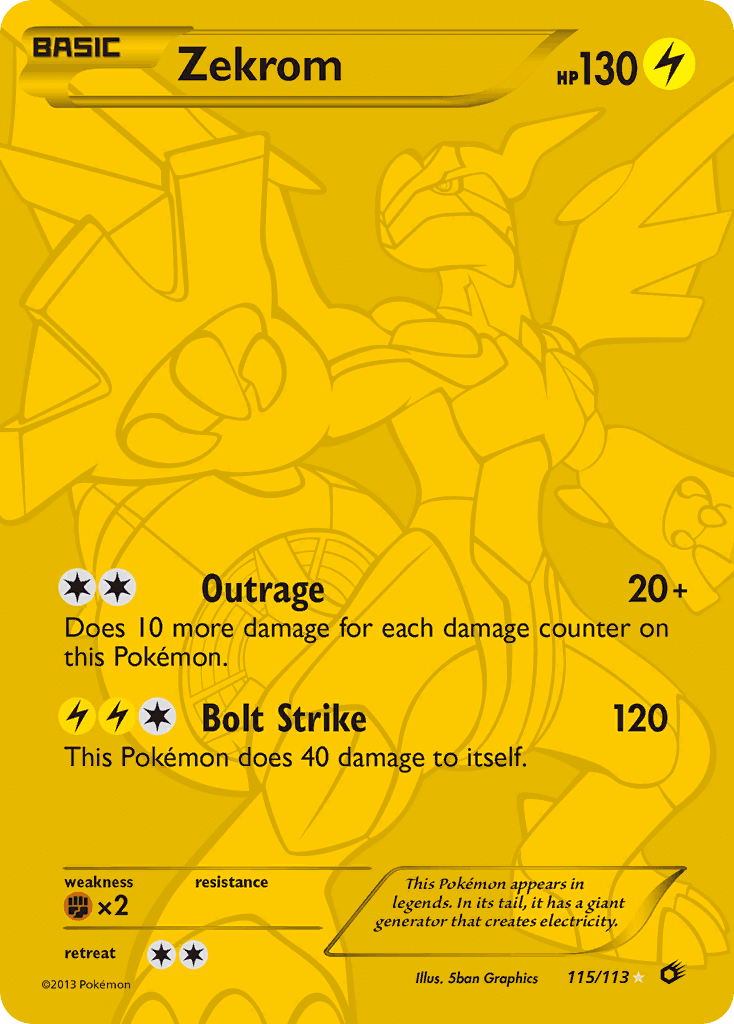 Zekrom — Legendary Treasures #115