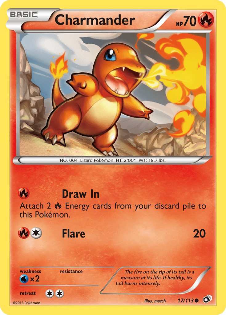 Charmander — Legendary Treasures #17