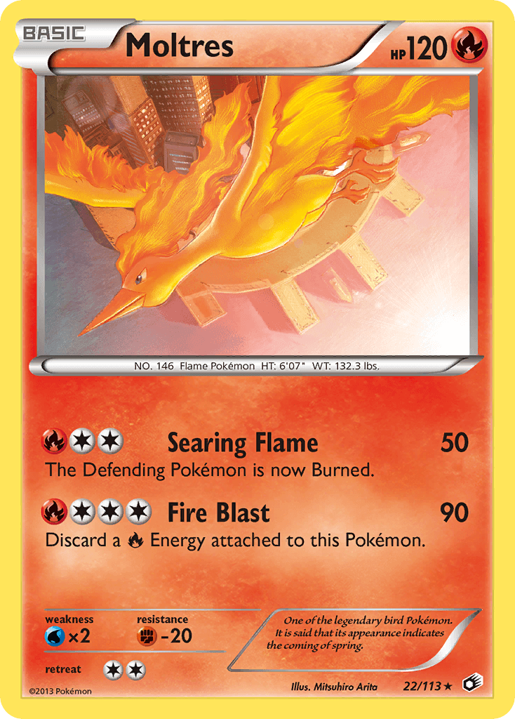 Moltres — Legendary Treasures #22