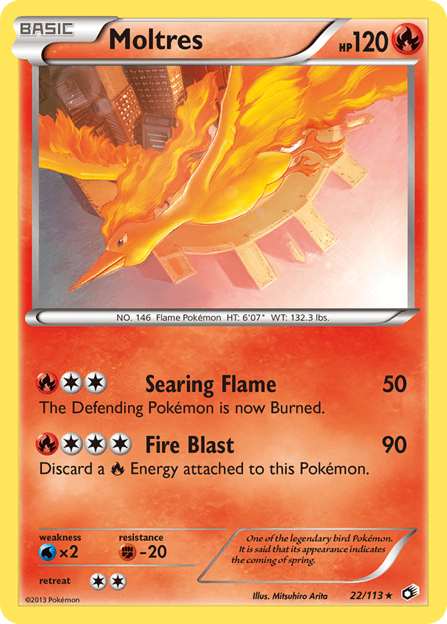 Moltres — Legendary Treasures #22