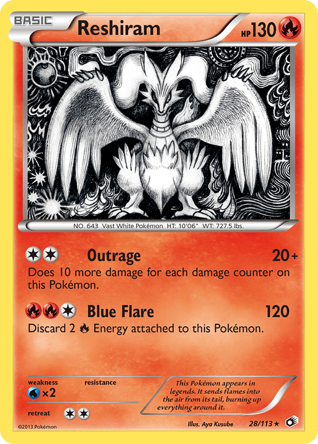 Reshiram — Legendary Treasures #28