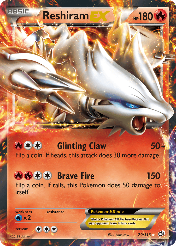 Reshiram-EX — Legendary Treasures #29