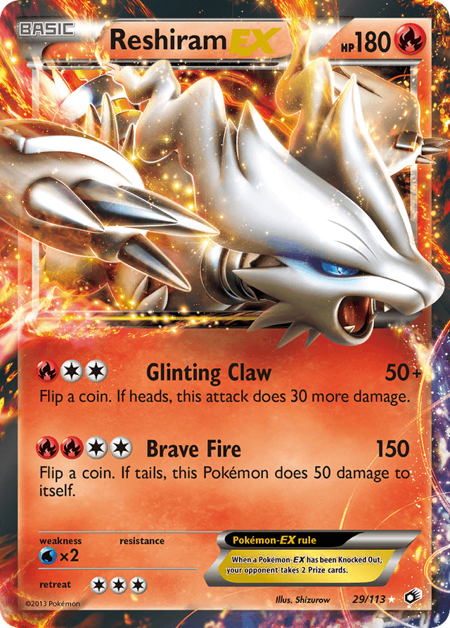 Reshiram-EX — Legendary Treasures #29