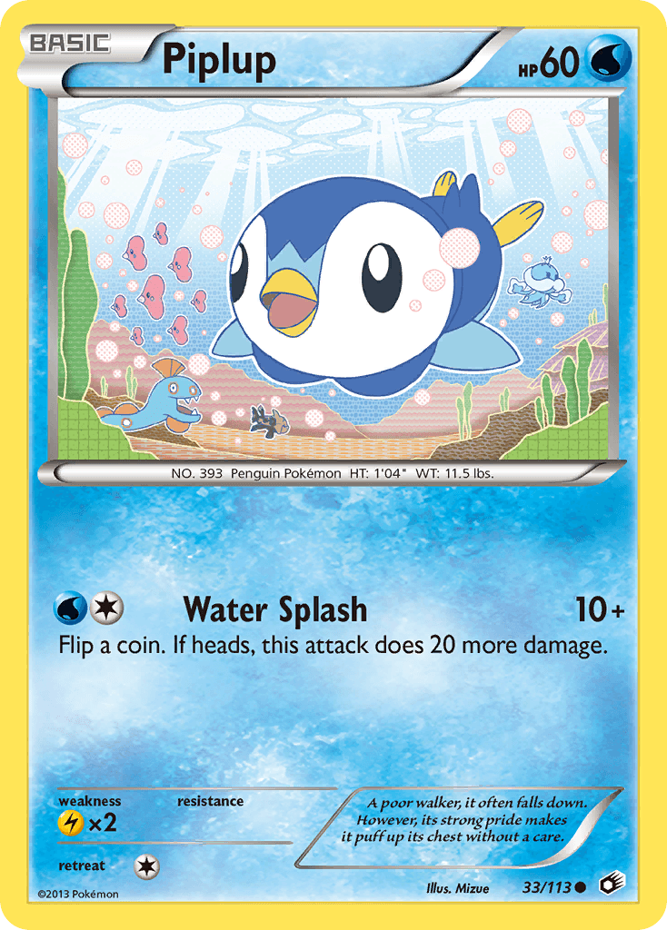 Piplup — Legendary Treasures #33