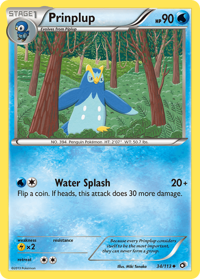 Prinplup — Legendary Treasures #34