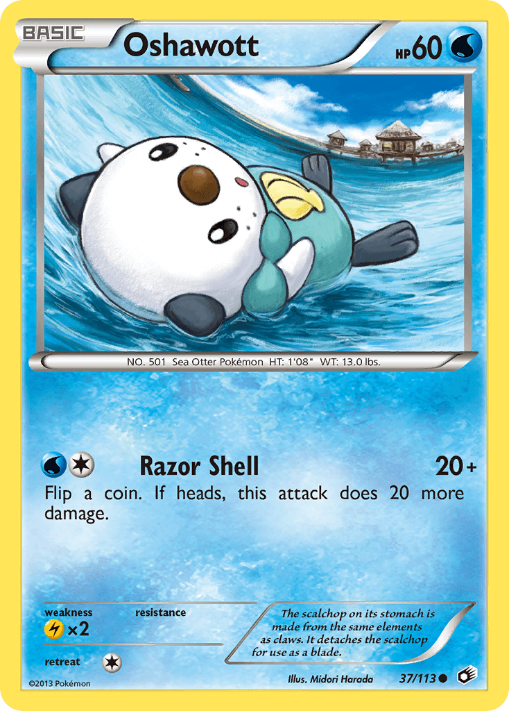 Oshawott — Legendary Treasures #37