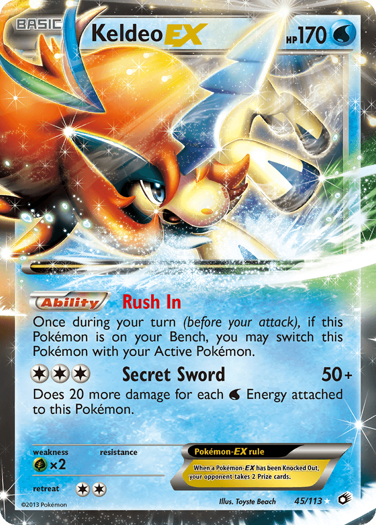 Keldeo-EX — Legendary Treasures #45