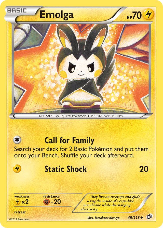 Emolga — Legendary Treasures #49