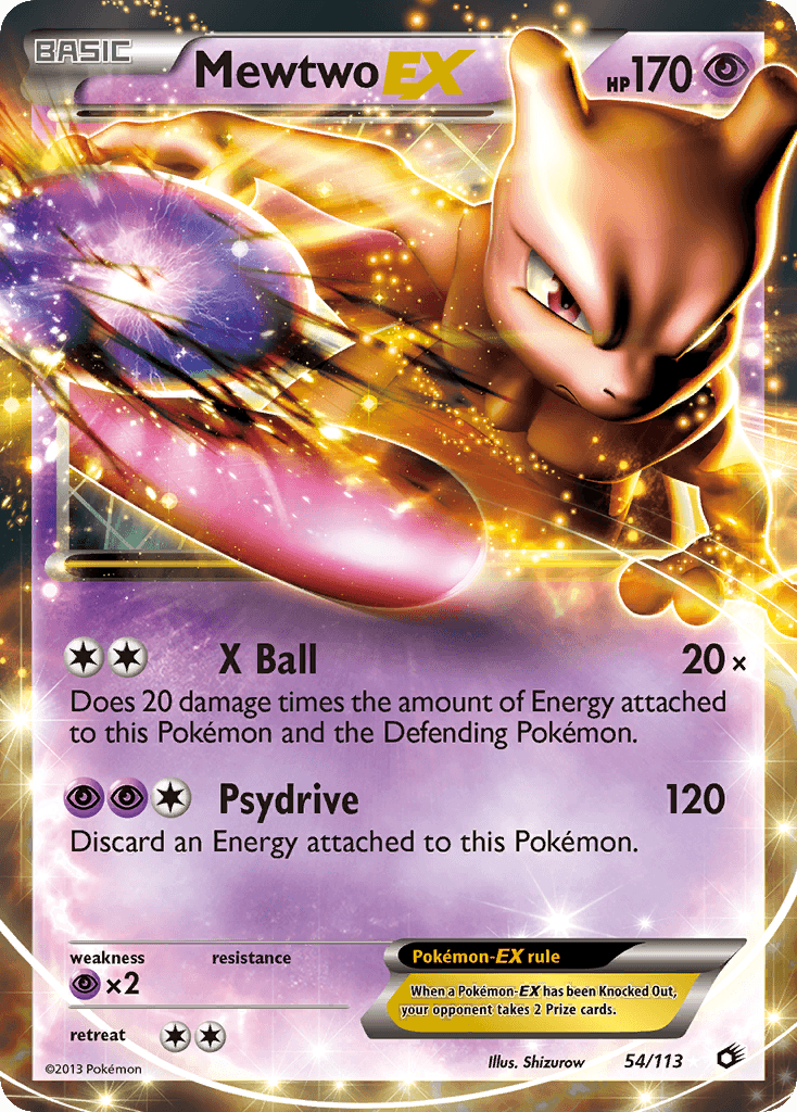 Mewtwo-EX — Legendary Treasures #54
