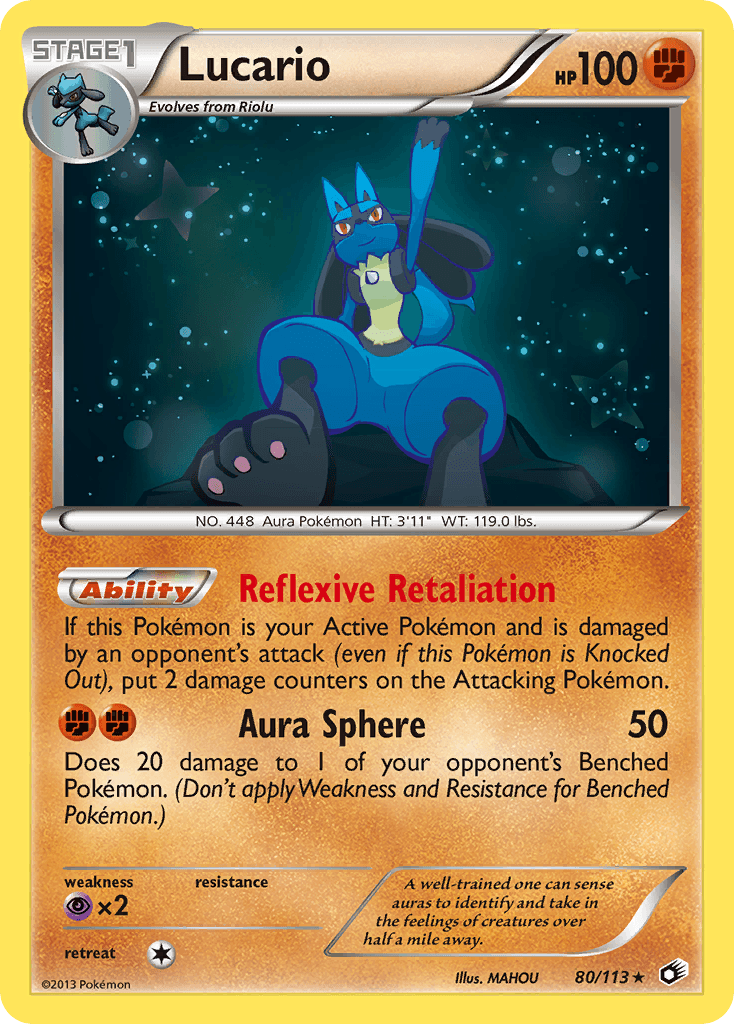 Lucario — Legendary Treasures #80