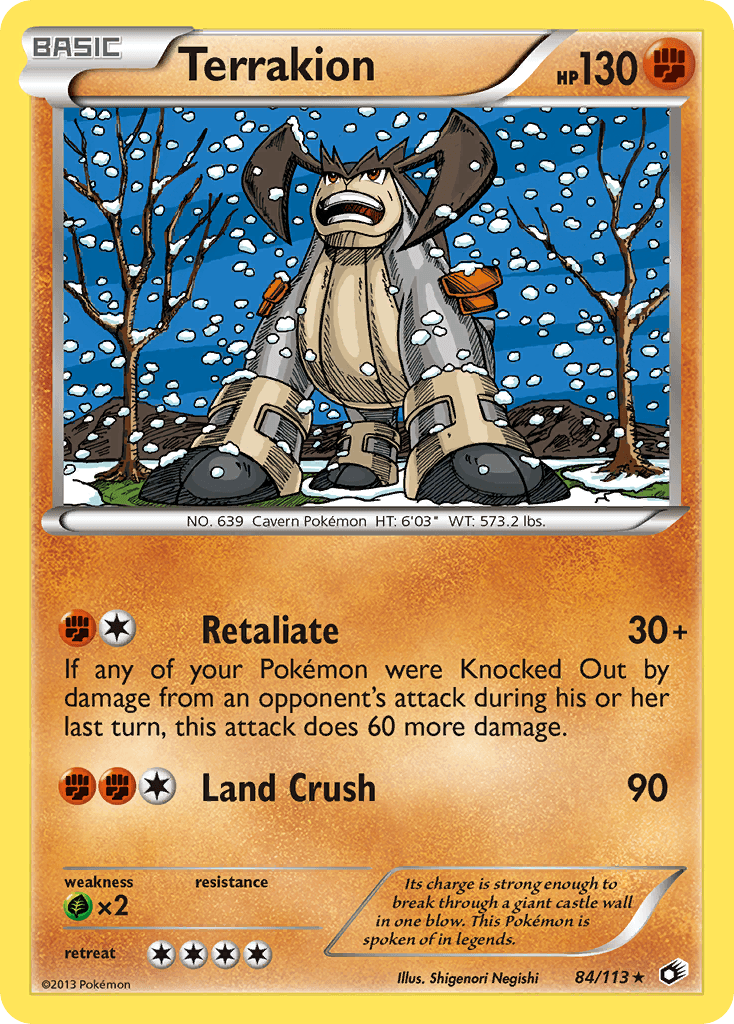 Terrakion — Legendary Treasures #84