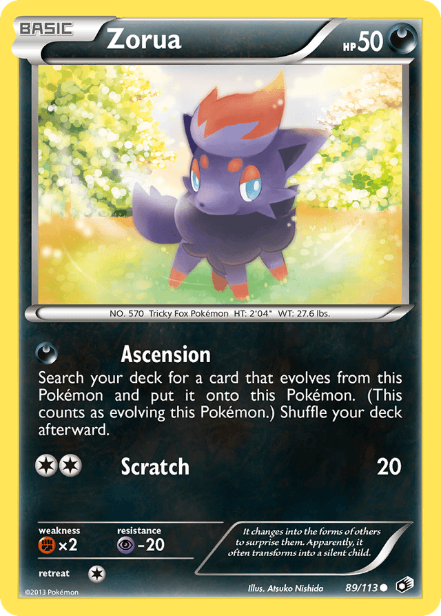 Zorua — Legendary Treasures #89