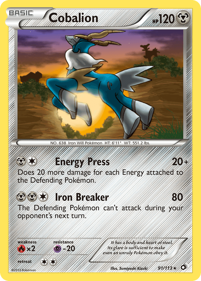 Cobalion — Legendary Treasures #91