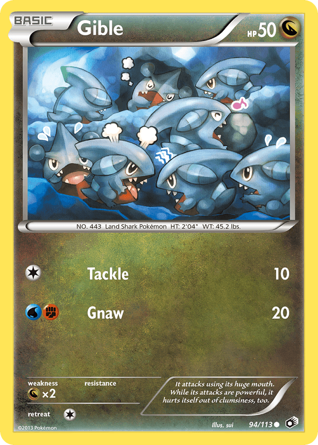 Gible — Legendary Treasures #94