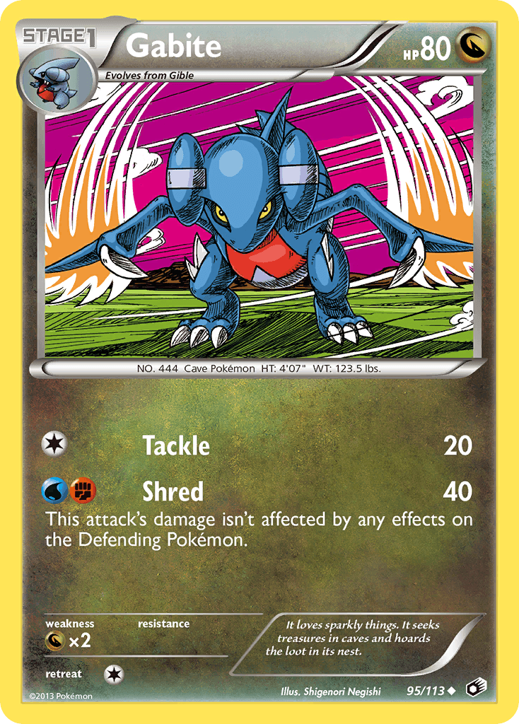 Gabite — Legendary Treasures #95
