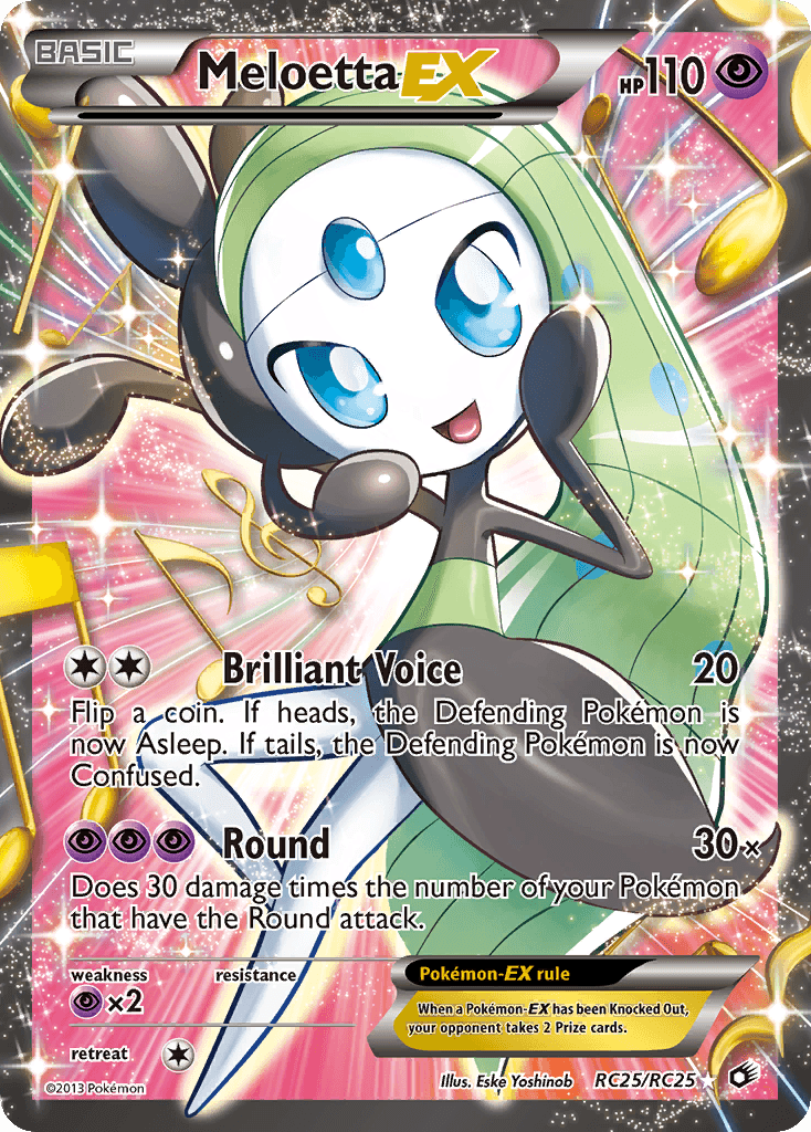 Meloetta-EX — Legendary Treasures #RC25