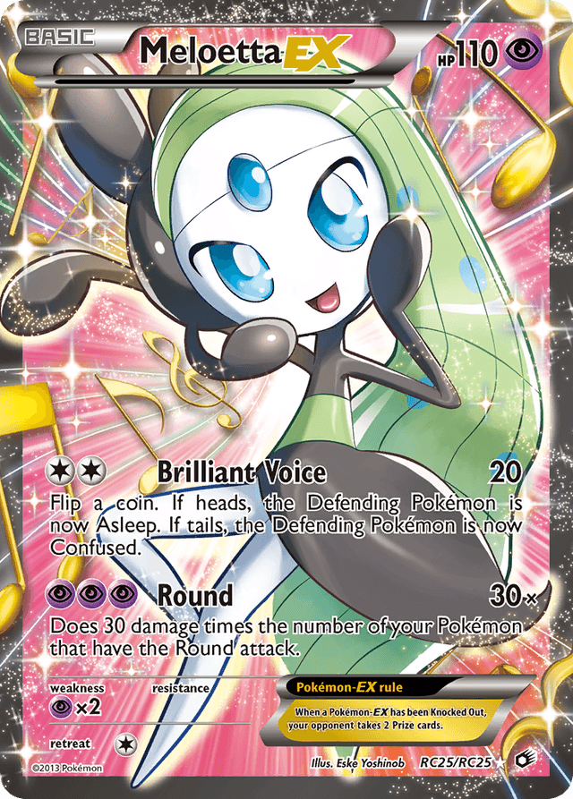 Meloetta-EX — Legendary Treasures #RC25